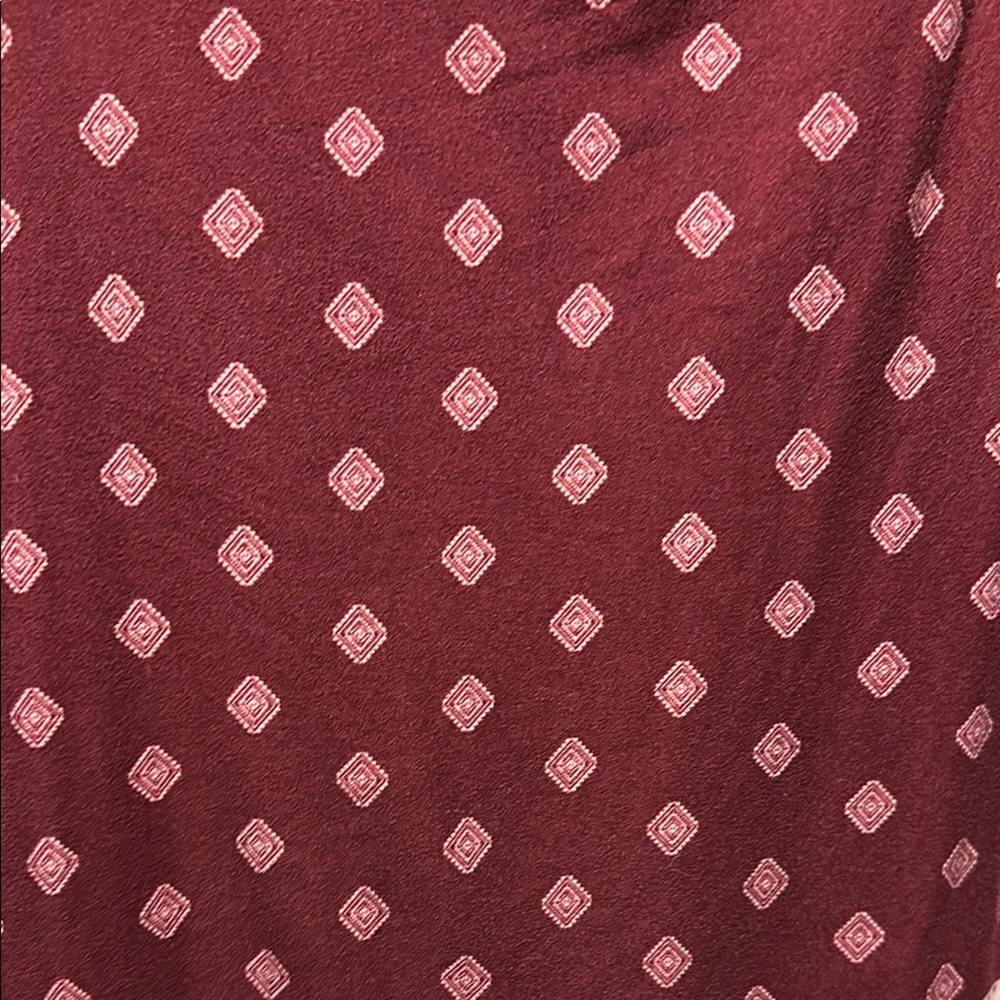 Chic Red Geometric Pattern Dress - Picture 2 of 5